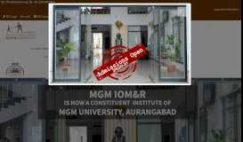 
							         MGM Institute of Management | Admission For M.B.A ...								  
							    