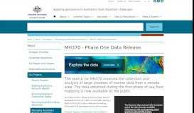 
							         MH370 - Phase One Data Release - Geoscience Australia								  
							    