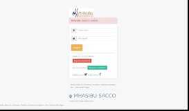 
							         Mhasibu SACCO Members Portal								  
							    