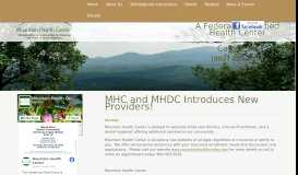
							         MHC and MHDC Introduces New Providers! - Mountain Health Center								  
							    