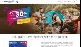 
							         MHexplorer Home - Malaysia Airlines								  
							    