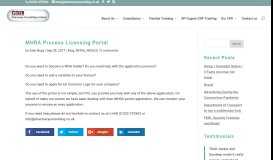 
							         MHRA Process Licensing Portal - Pharmacy Consulting								  
							    