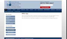 
							         MHSI App - Michigan Head and Spine Institute								  
							    