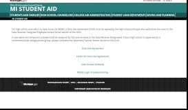 
							         MI Student Aid - High School Counselor MiSSG Portal								  
							    