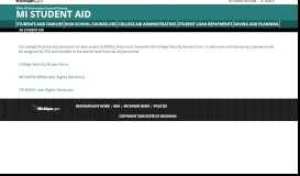 
							         MI Student Aid - MiSSG College Aid Administrator Portal								  
							    