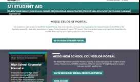 
							         MI Student Aid - MiSSG - State of Michigan								  
							    