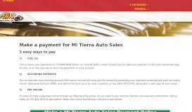
							         Mi Tierra Auto Sales, Inc. :: Used BHPH Cars Houston TX, Bad ...								  
							    