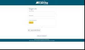 
							         MI Write: Improve your writing skills using MI Write								  
							    