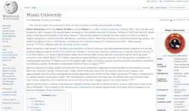 
							         Miami University - Wikipedia								  
							    
