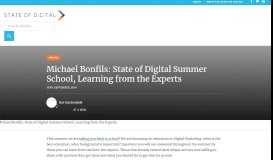 
							         Michael Bonfils: State of Digital Summer School, Learning from the ...								  
							    