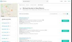
							         Michael Borden in New Mexico | 8 Records Found | Spokeo								  
							    