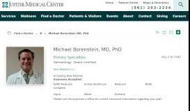 
							         Michael Borenstein MD | Physician Directory - Jupiter Medical Center								  
							    
