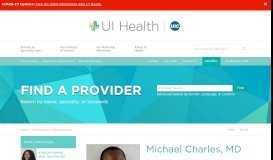
							         Michael Charles, Physician and Pediatrician, Internal Medicine | UI ...								  
							    