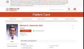 
							         Michael D. Lieberman, M.D. | Weill Cornell Medicine								  
							    