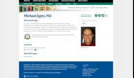 
							         Michael Egan, MD | Hawthorn Medical Associates								  
							    