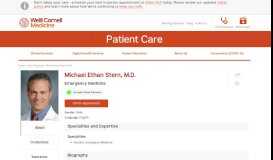 
							         Michael Ethan Stern, M.D. | Weill Cornell Medicine								  
							    
