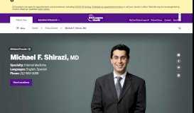 
							         Michael F. Shirazi, MD | NYU Langone Health								  
							    