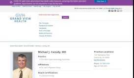 
							         Michael J. Cassidy, MD - Grand View Health								  
							    