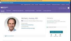 
							         Michael J. Hussey, MD | Northwestern Medicine								  
							    