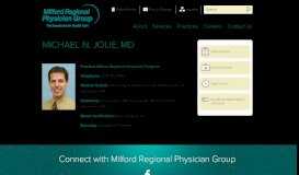 
							         Michael N. Jolie, MD - Milford Regional Physician Group								  
							    