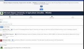 
							         Michael Okpara University of Agriculture Umudike - MOUAU - Home ...								  
							    