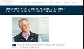 
							         Michael Pellini, Foundation Medicine - Slone Partners								  
							    