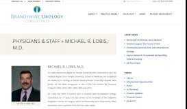 
							         MICHAEL R. LOBIS, M.D. - Brandywine Urology Consultants								  
							    