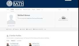 
							         Michael Rowan - the University of Bath's research portal - bath.ac.uk								  
							    