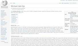 
							         Micheal Ade-Ojo - Wikipedia								  
							    