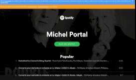 
							         Michel Portal on Spotify								  
							    