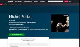 
							         Michel Portal Tickets, Tour Dates 2019 & Concerts – Songkick								  
							    