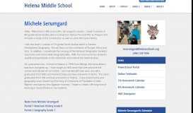 
							         Michele Serumgard | Helena Middle School								  
							    