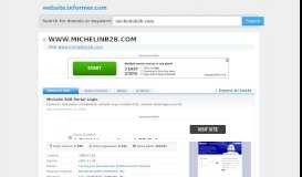 
							         michelinb2b.com at WI. Michelin B2B Portal Login - Website Informer								  
							    