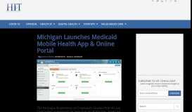 
							         Michigan Launches Medicaid Mobile Health App & Online Portal								  
							    