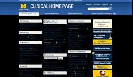 
							         Michigan Medicine Clinical Home Page								  
							    
