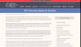 
							         Michigan Reproductive Medicine IVF Success Rates and Stories								  
							    