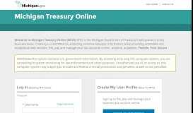 
							         Michigan Treasury Online								  
							    