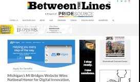
							         Michigan's MI Bridges Website Wins National Honor for Digital ...								  
							    