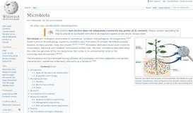 
							         Microbiota - Wikipedia								  
							    