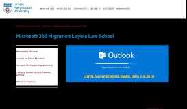 
							         Microsoft 365 Migration Loyola Law School - Loyola Marymount ...								  
							    