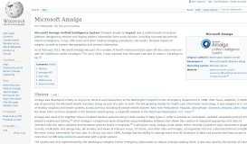 
							         Microsoft Amalga - Wikipedia								  
							    