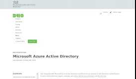 
							         Microsoft Azure Active Directory | Duo Security								  
							    