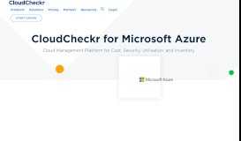 
							         Microsoft Azure Cloud Management Platform | Cloudcheckr								  
							    