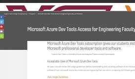 
							         Microsoft Azure Dev Tools Access for Engineering Faculty and ...								  
							    