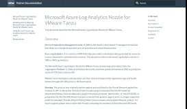 
							         Microsoft Azure Log Analytics Nozzle for PCF | Pivotal Partner Docs								  
							    