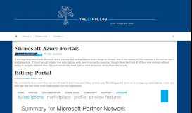 
							         Microsoft Azure Portals - The IT Hollow								  
							    