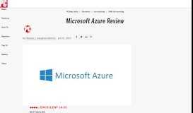 
							         Microsoft Azure Review & Rating | PCMag.com								  
							    