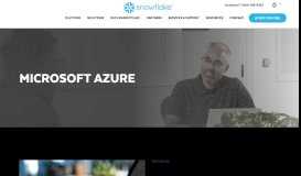 
							         Microsoft Azure | Snowflake Data Warehouse Partner								  
							    