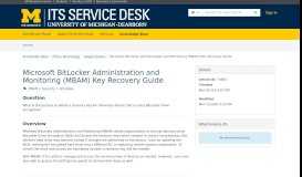 
							         Microsoft BitLocker Administration and Monitoring (MBAM)								  
							    