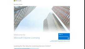 
							         Microsoft Business Center - Microsoft Next Generation Volume Licensing								  
							    